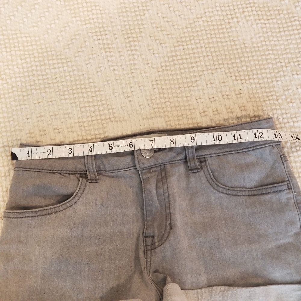 PACSUN Super Stretch Shortie Gray jean Shorts 25 - Picture 8 of 14